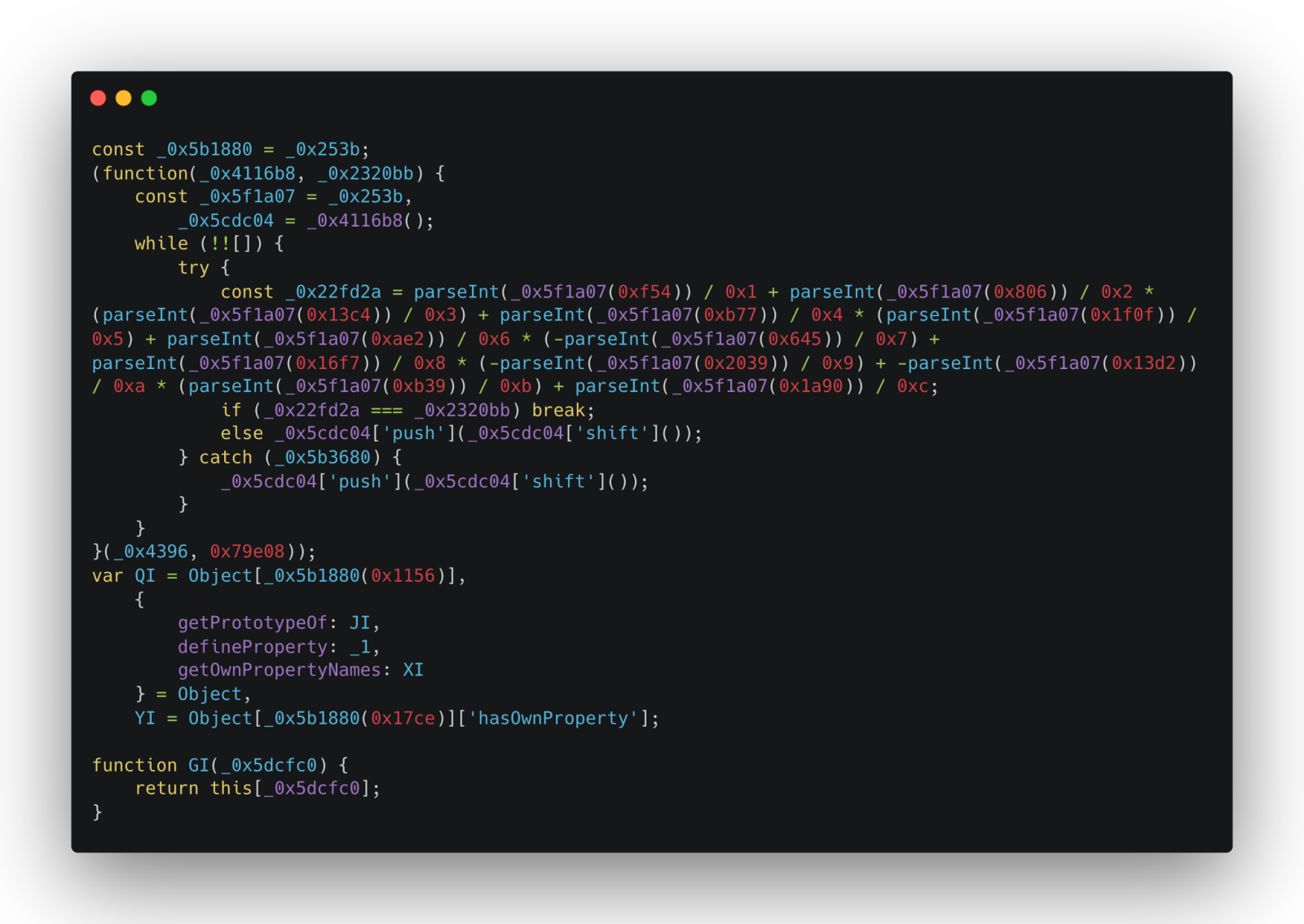 const _0x5b1880 = _0x253b; (function(_0x4116b8, _0x2320bb) {     const _0x5f1a07 = _0x253b,         _0x5cdc04 = _0x4116b8();     while (!![]) {         try {             const _0x22fd2a = pars